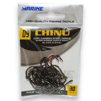 ANZOL MARINE SPORTS CHINU BLACK Nº 9 (30 PEÇAS)