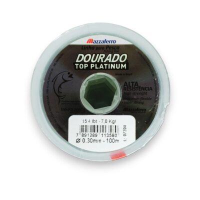 LINHA DOURADO TOP PLATINUM MONOFILAMENTO 0,30mm 100m